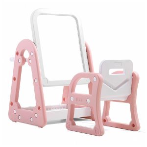Mesa Multifuncional Pizarra con Silla color Rosado