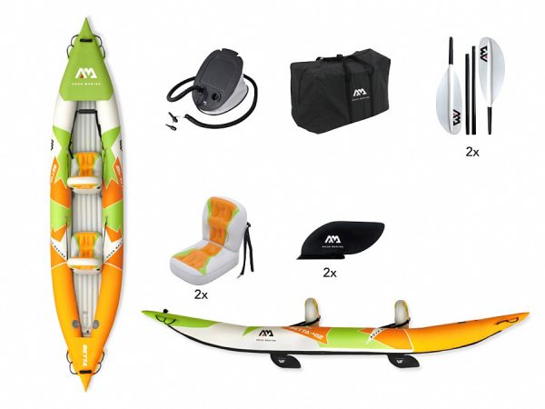 Kayak Inflable Betta 2 personas Aquamarina - Imagen 5