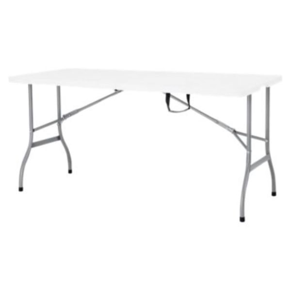 Mesa Plegable Maleta 152x76cm Blanco