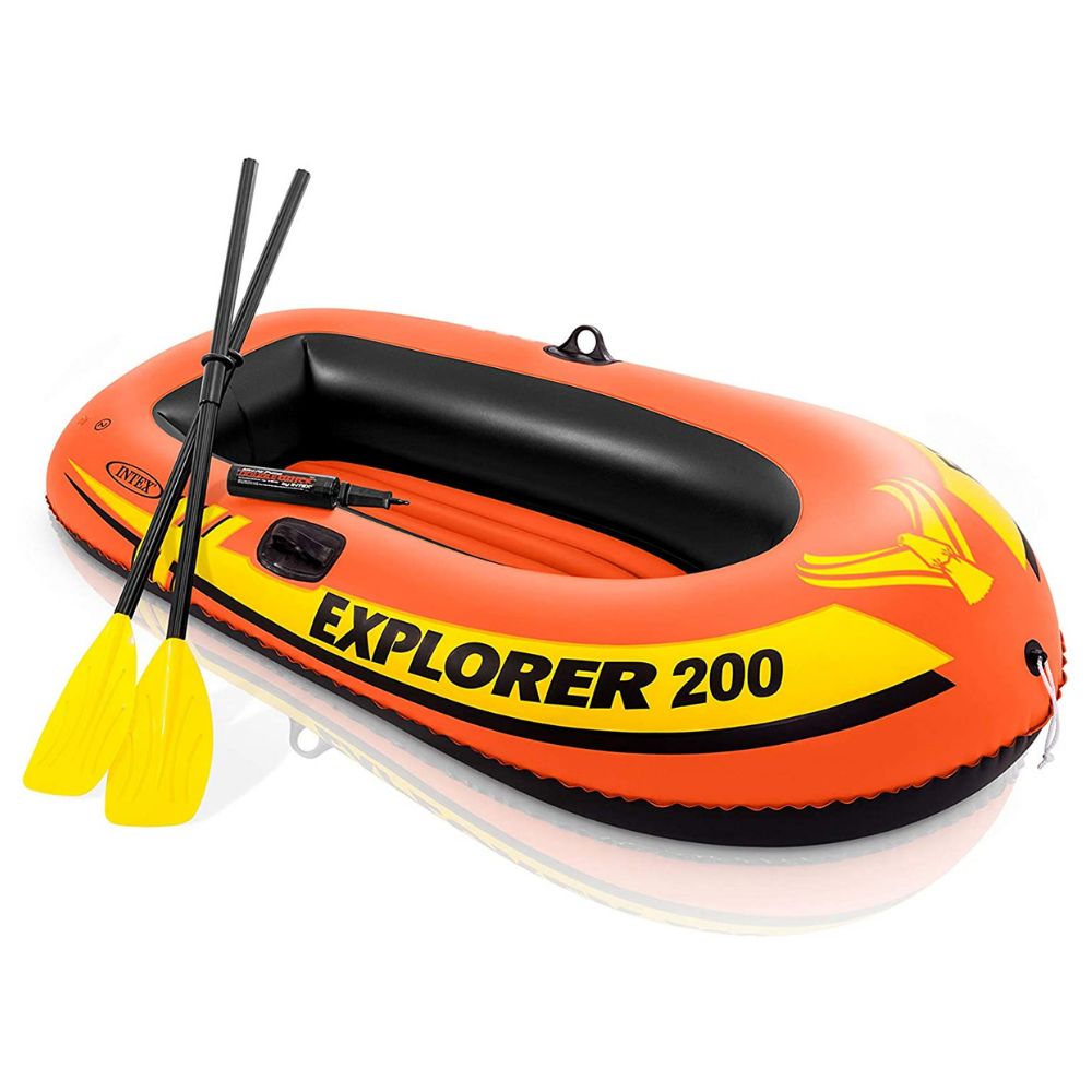 Bote Inflable Explorer 200 Remos-Inflador Intex