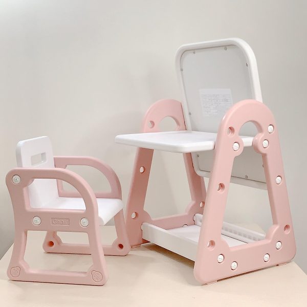 Mesa Multifuncional Pizarra con Silla color Rosado - Imagen 3