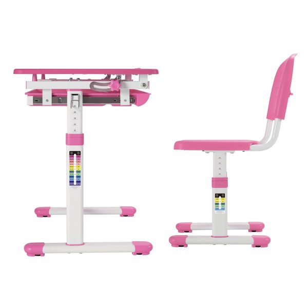 Escritorio con Silla Regulable color Rosado Infantil - Imagen 3
