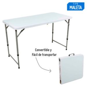 Mesa Plegable Rectangular de 120cm