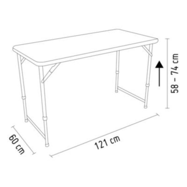 Mesa Plegable Rectangular de 120cm - Imagen 5