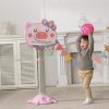 Tablero de baloncesto cerdito rosa infantil - Imagen 2