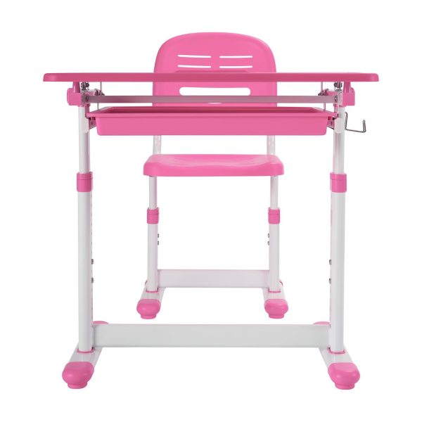 Escritorio con Silla Regulable color Rosado Infantil - Imagen 4