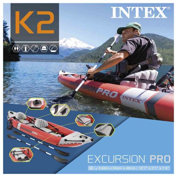 Kayak Inflable Excursión Pro K2 Intex - Imagen 3
