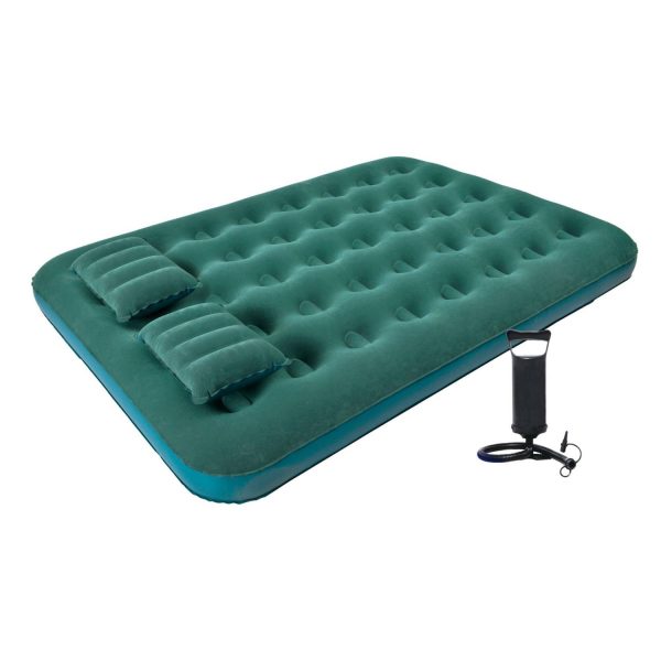 Colchón Inflable Doble Klimber + Inflador + 2 Almohadas