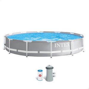 Piscina Armable con Filtro 366x76cm Intex