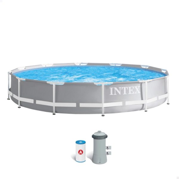 Piscina Armable con Filtro 366x76cm Intex