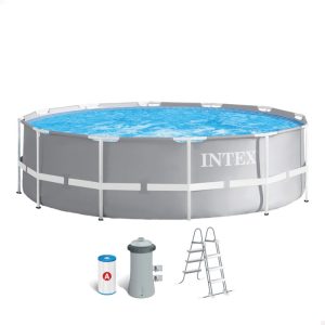 Piscina Armable Redonda con Filtro 366x99cm Intex
