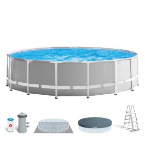 Piscina redonda 457x122 cm prism frame con depuradora de cartucho