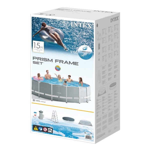 Piscina redonda 457x122 cm prism frame con depuradora de cartucho - Imagen 4