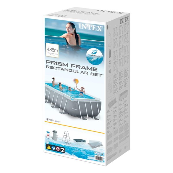 Piscina Estructural Rectangular 488x244x107cm Intex - Imagen 7