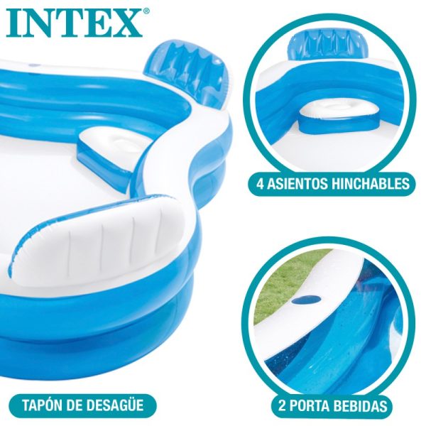 Piscina Inflable con Asientos Intex - Imagen 5