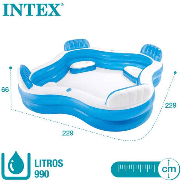 Piscina Inflable con Asientos Intex - Imagen 6