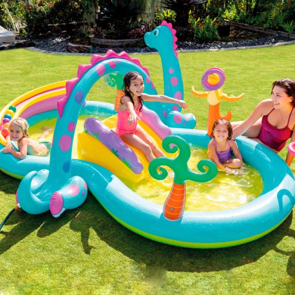 Piscina Inflable, Centro de Juegos Dinosaurio Intex - Imagen 2