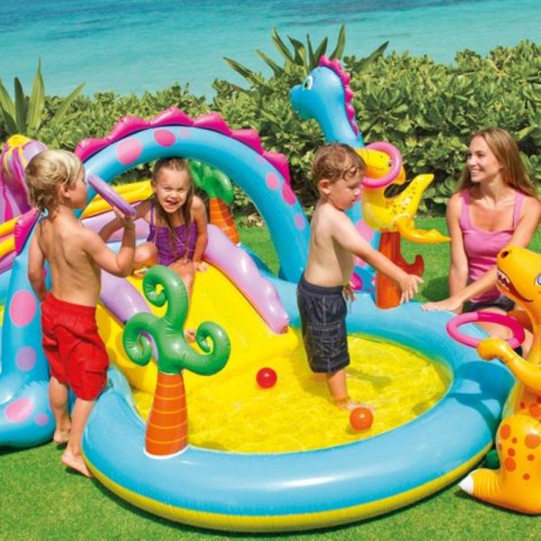 Piscina Inflable, Centro de Juegos Dinosaurio Intex - Imagen 3
