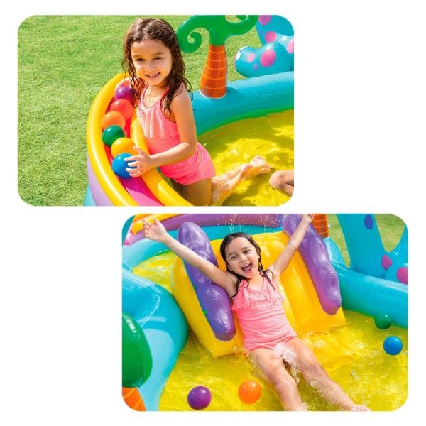 Piscina Inflable, Centro de Juegos Dinosaurio Intex - Imagen 8