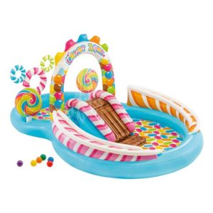 Piscina Inflable, Centro de Juegos Candy Zone Intex