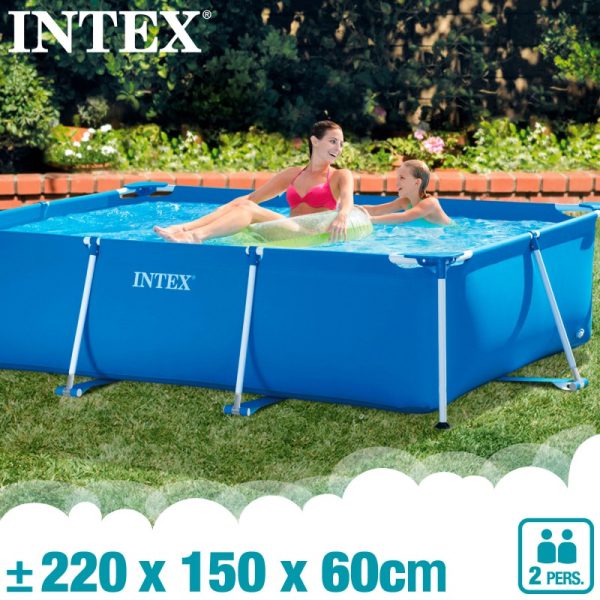 Piscina Armable Metal Frame 220x150x60cm Intex - Imagen 2