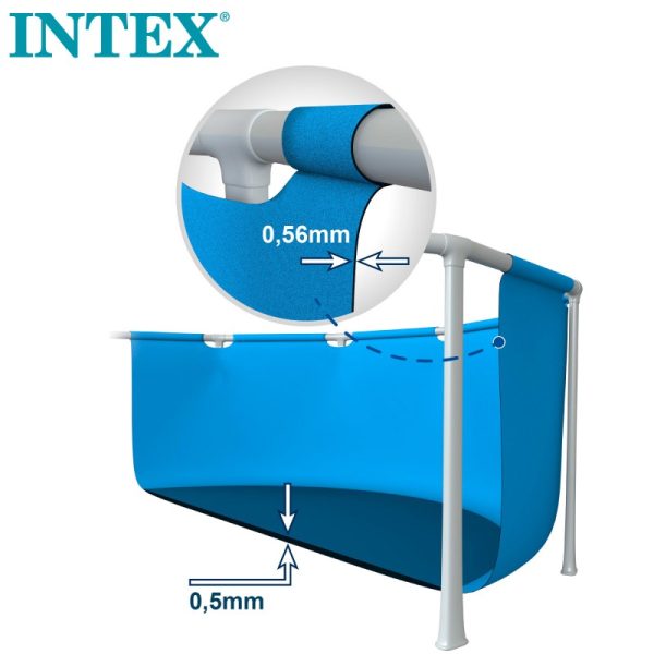 Piscina Armable Metal Frame 220x150x60cm Intex - Imagen 3