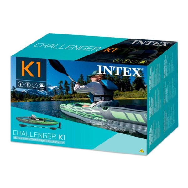 Kayak Inflable Challenger K1 Intex - Imagen 6