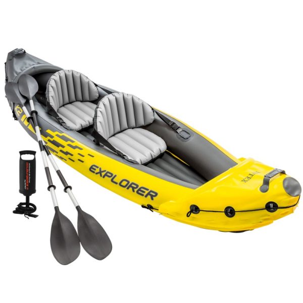 Kayak Inflable Explorer K2 Amarillo Intex