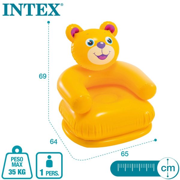 Sillon inflable forma de tigre y osito intex - Imagen 6