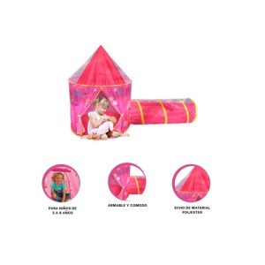 Castillo con tunel para niñas 2