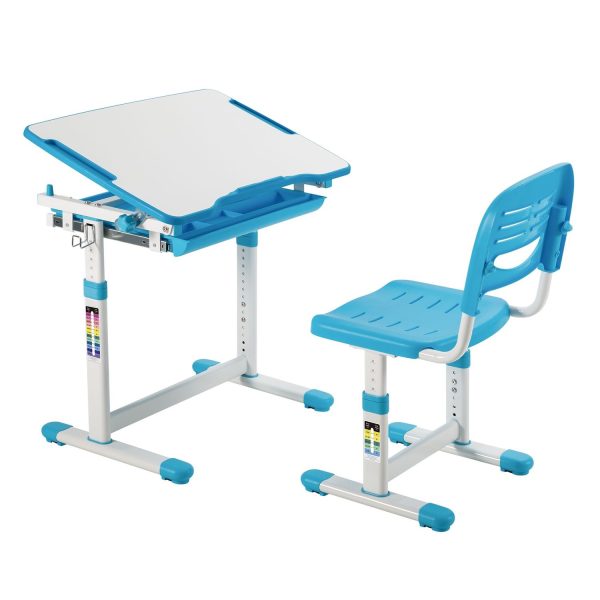 Escritorio con Silla Regulable color Celeste Infantil - Imagen 2