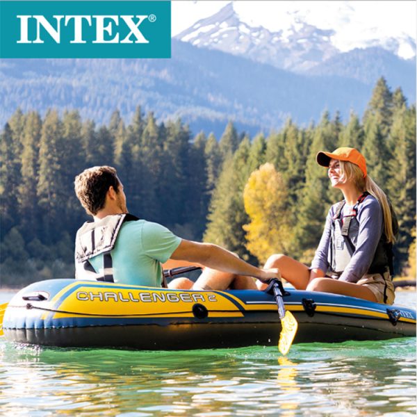 Bote Inflable Challenger 2 Intex, 236x114x41 cm - Imagen 2