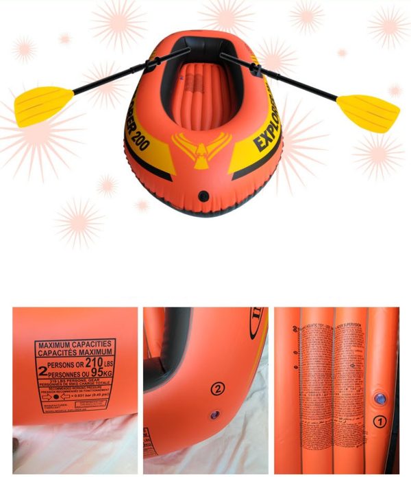 Bote Inflable Explorer 200 Remos-Inflador Intex - Imagen 3