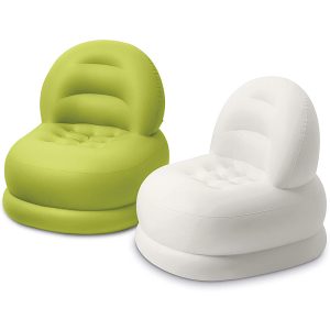 Sillon inflable blanco verde intex