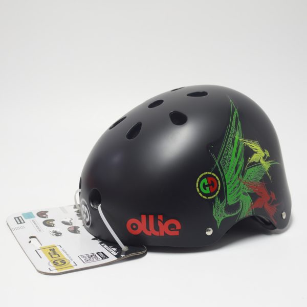 Casco Ollie con Luz posterior y diseño bicicleta patines - Imagen 4