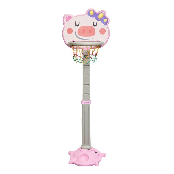 Tablero de baloncesto cerdito rosa infantil