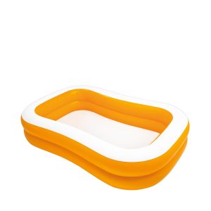 Piscina Inflable Rectangular Naranja Intex