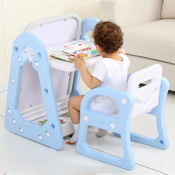 Mesa Pizarra con Silla color Celeste - Imagen 5