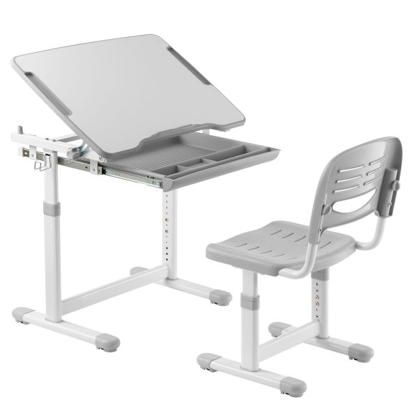 Escritorio con Silla Regulable color Gris Infantil - Imagen 7