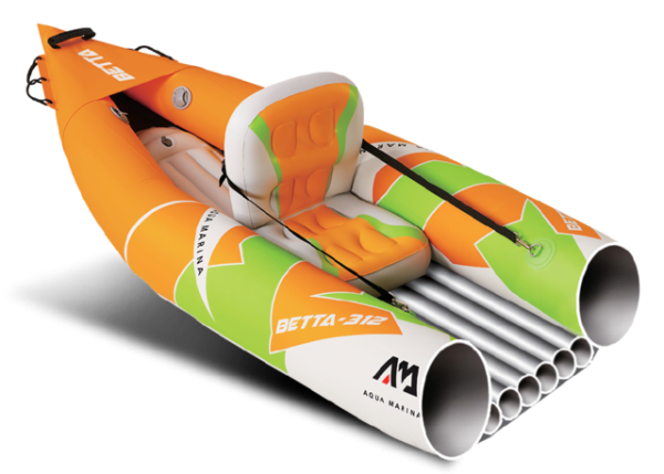 Kayak Inflable Betta 2 personas Aquamarina - Imagen 7