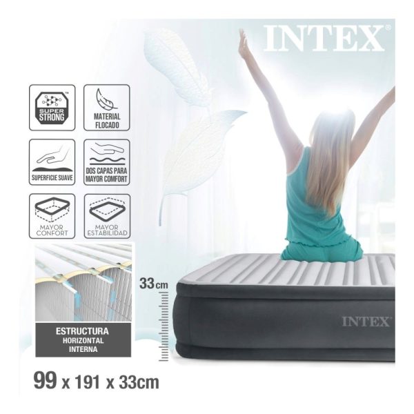 Colchón Inflable Eléctrico 1 Plaza Intex - Imagen 5