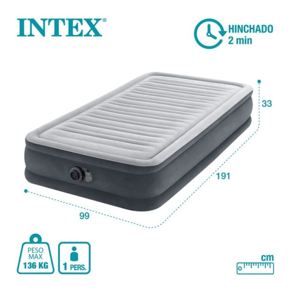 Colchón Inflable Eléctrico 1 Plaza Intex - Imagen 6