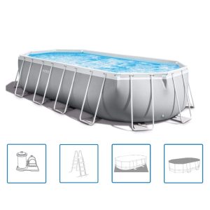 Piscina Estructural Ovalada de 610x305x122cm Intex