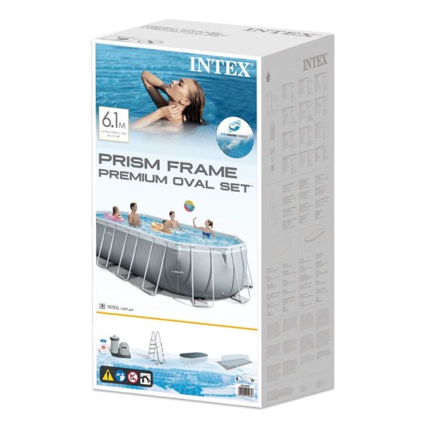 Piscina Estructural Ovalada de 610x305x122cm Intex - Imagen 4