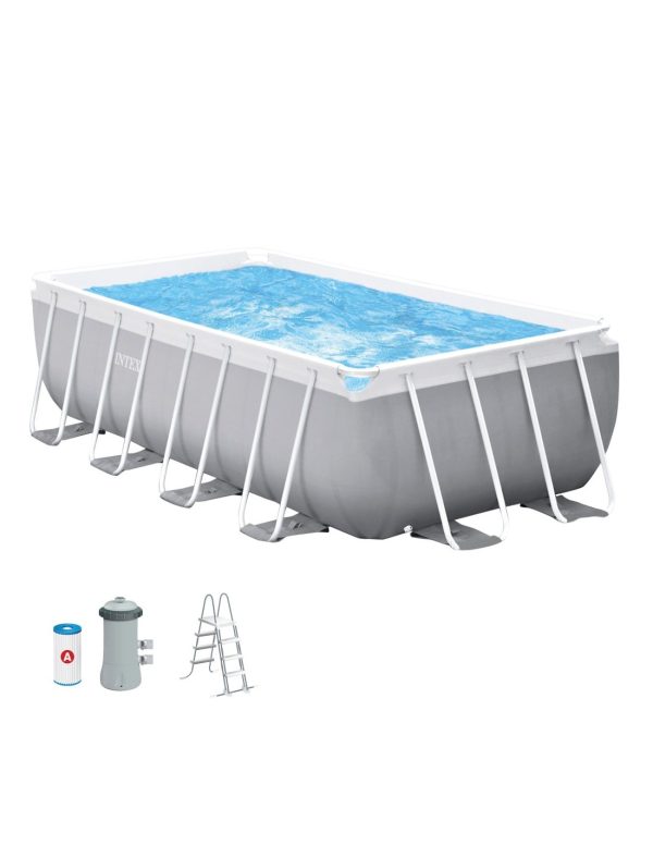 Piscina estructural rectangular 400 x 200 x 122 cm intex