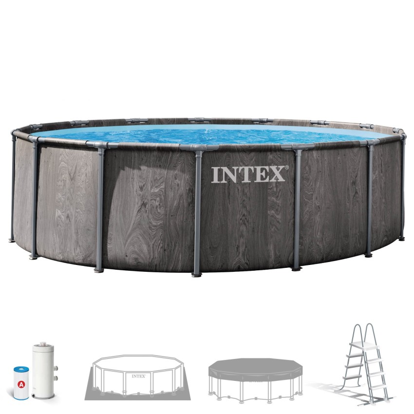 Piscina Estructural Prism Frame 457x122cm Intex