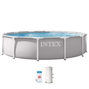 Piscina Armable Prism Frame con Filtro 366x76cm Intex