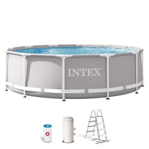 Piscina Armable Prism Frame con Filtro 366x99cm Intex