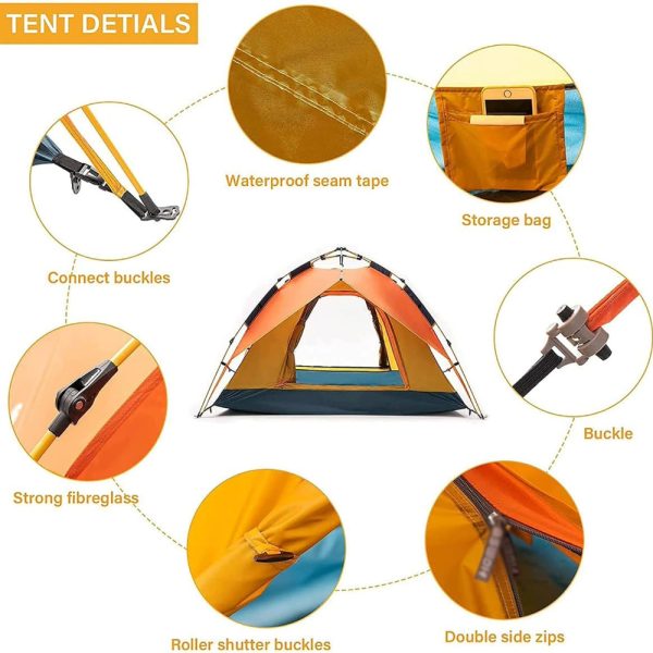 Carpa Automática Camping Alta Montaña para 6 Personas - Imagen 5