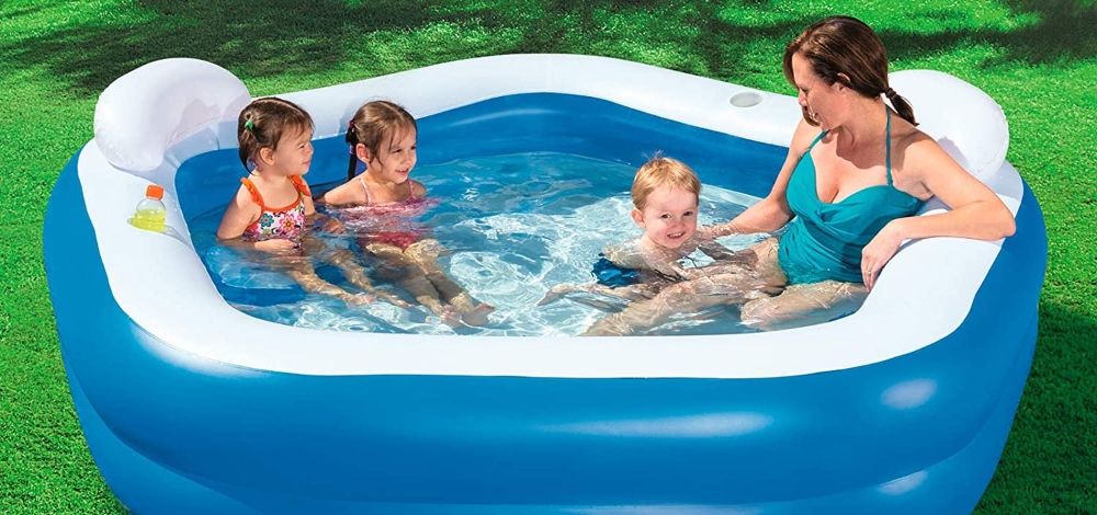 piscina inflable con asientos
